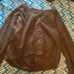 Green cardigan